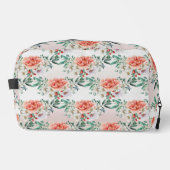 水彩牡丹フラワートイレタリーバッグ ドップキット (正面)