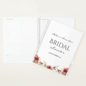 水彩牡丹フラワーフローラブライダルシャワー プランナー手帳 (ディスプレー)