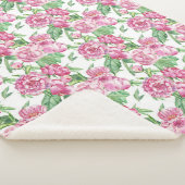 水彩牡丹畑 シェルパブランケット (3/4)