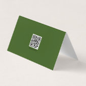 水彩牡丹花折り名刺 名刺 (裏面)