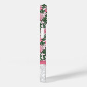 水彩牡丹花模様ピンクモノグラム Case-Mate iPhoneケース (裏面 / 右)