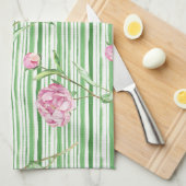 水彩牡丹 キッチンタオル (四つ折り)