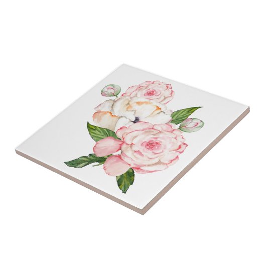 水彩牡丹 タイル (側面)