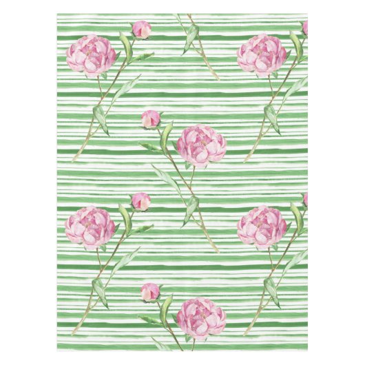 水彩牡丹 テーブルクロス (正面)