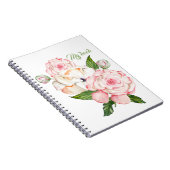 水彩牡丹 ノートブック (右側)