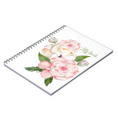 水彩牡丹 ノートブック (左側)
