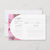 水彩牡丹 – ブライダルシャワーレシピ (正面)