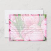 水彩牡丹 – ブライダルシャワーレシピ (裏面)