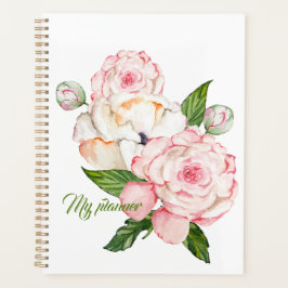 水彩牡丹 プランナー手帳