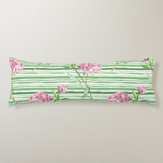 水彩牡丹 ボディピロー (正面)