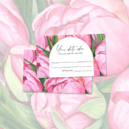 水彩牡丹 – 日付の夜のアイディア\日付の瓶 エンクロージャーカード