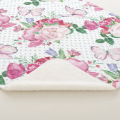 水彩牡丹、水彩蝶 シェルパブランケット (3/4)