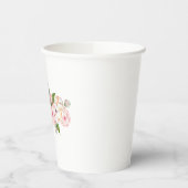 水彩牡丹 紙コップ (左)