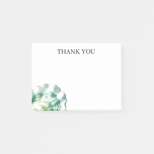 水彩牡蠣シェルカスタム ポストイット (正面)