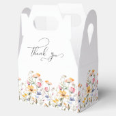 水彩牧草地ワイルドフラワーありがとうござ結婚う フェイバーボックス (オープン)