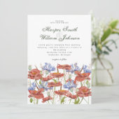 水彩牧草結婚式招待状 招待状 (スタンド正面)
