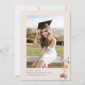 水彩牧草野草坊保卒業パーティー 招待状 (裏面)