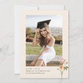 水彩牧草野草坊保卒業パーティー 招待状 (裏面)