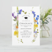 水彩牧草野草坊保卒業パーティー 招待状 (スタンド正面)