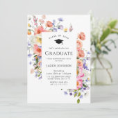 水彩牧草野草坊保卒業パーティー 招待状 (スタンド正面)