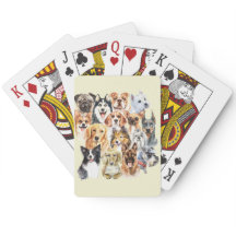 水彩犬がコラージュを育てる