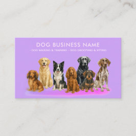 水彩犬のグルーミング 名刺