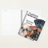 水彩犬を使用した学生プランナー プランナー手帳 (ディスプレー)