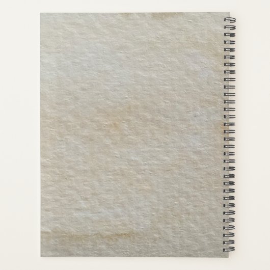 水彩犬を使用した学生プランナー プランナー手帳 (裏面)