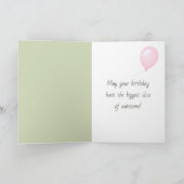 水彩犬インデイジー カード (内部)