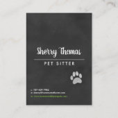 水彩犬名刺 名刺 (裏面)