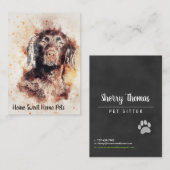 水彩犬名刺 名刺 (正面/裏面)