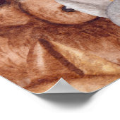 水彩犬:奇想天外なシームレスパターン ポスター (角)