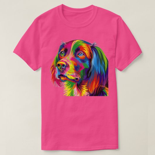 水彩犬 Tシャツ (デザイン正面)