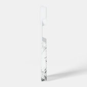 水彩狩りフクロウバードウィルディーフェ自然アート iPhoneケース (左側面)