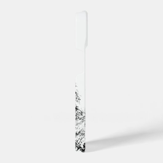 水彩狩りフクロウバードウィルディーフェ自然アート iPhoneケース (右側面)