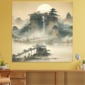 水彩独自のカスタムデザインを作成 キャンバスプリント (インサイチュ (リビング))