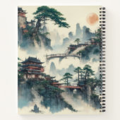 水彩独自のカスタムデザインノートブックを作成 ノートブック (裏面)