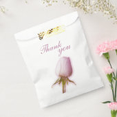 水彩独身の薄紫バラ芽結婚式の引き出物バッグ フェイバーバッグ (封をした状態)