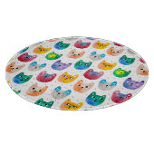 水彩猫と友人 カッティングボード (角)