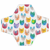 水彩猫と友人 サッカーボール (フラット)