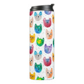 水彩猫と友人 タンブラー (回転左)