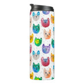 水彩猫と友人 タンブラー (回転右)