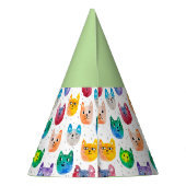 水彩猫と友人 パーティーハット (裏面)