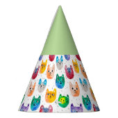 水彩猫と友人 パーティーハット (左)