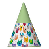 水彩猫と友人 パーティーハット (右)