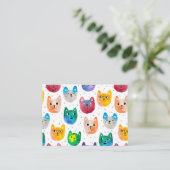 水彩猫と友人 プレイスカード (スタンド正面)