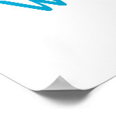 水彩猫と友人 ポスター (角)