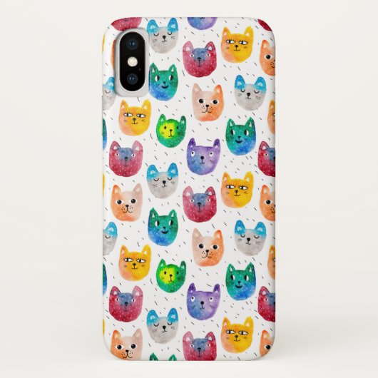 水彩猫と友人 Case-Mate iPhoneケース (裏面)