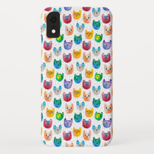 水彩猫と友人 iPhone XRケース