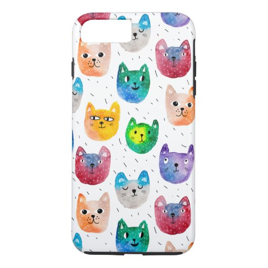 水彩猫と友人 Case-Mate iPhoneケース (裏面)
